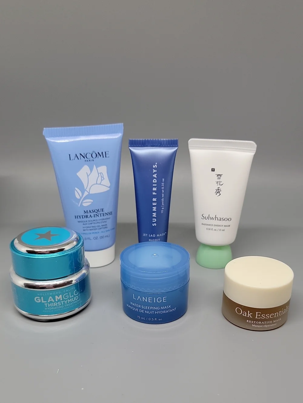 Hydrating/Restoring Masks -- 6 pc. Sample Set Lancome, Summer Fridays, Sulwhasoo
